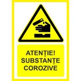 Placuta atentie substante corozive